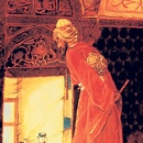 Osman Hamdi Bey, Kaplumbağa Terbiyecisi'ni Yeşil Cami'de çizmiş