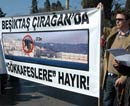 Beşiktaş'ta dev apartman protestosu