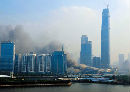 Zaha Hadid Tasarımı Guangzhou Opera House İnşaatında Yangın