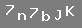 �PUCU: say� yedi, k���k harf "n", say� yedi, k���k harf "b", b�y�k harf "J", b�y�k harf "K"