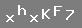 �PUCU: k���k harf "x", k���k harf "h", k���k harf "x", b�y�k harf "K", b�y�k harf "F", say� yedi