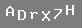 PUCU: byk harf "A", byk harf "D", kk harf "r", byk harf "X", say yedi, byk harf "H"