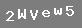 �PUCU: say� iki, b�y�k harf "W", b�y�k harf "V", k���k harf "e", k���k harf "w", say� be�